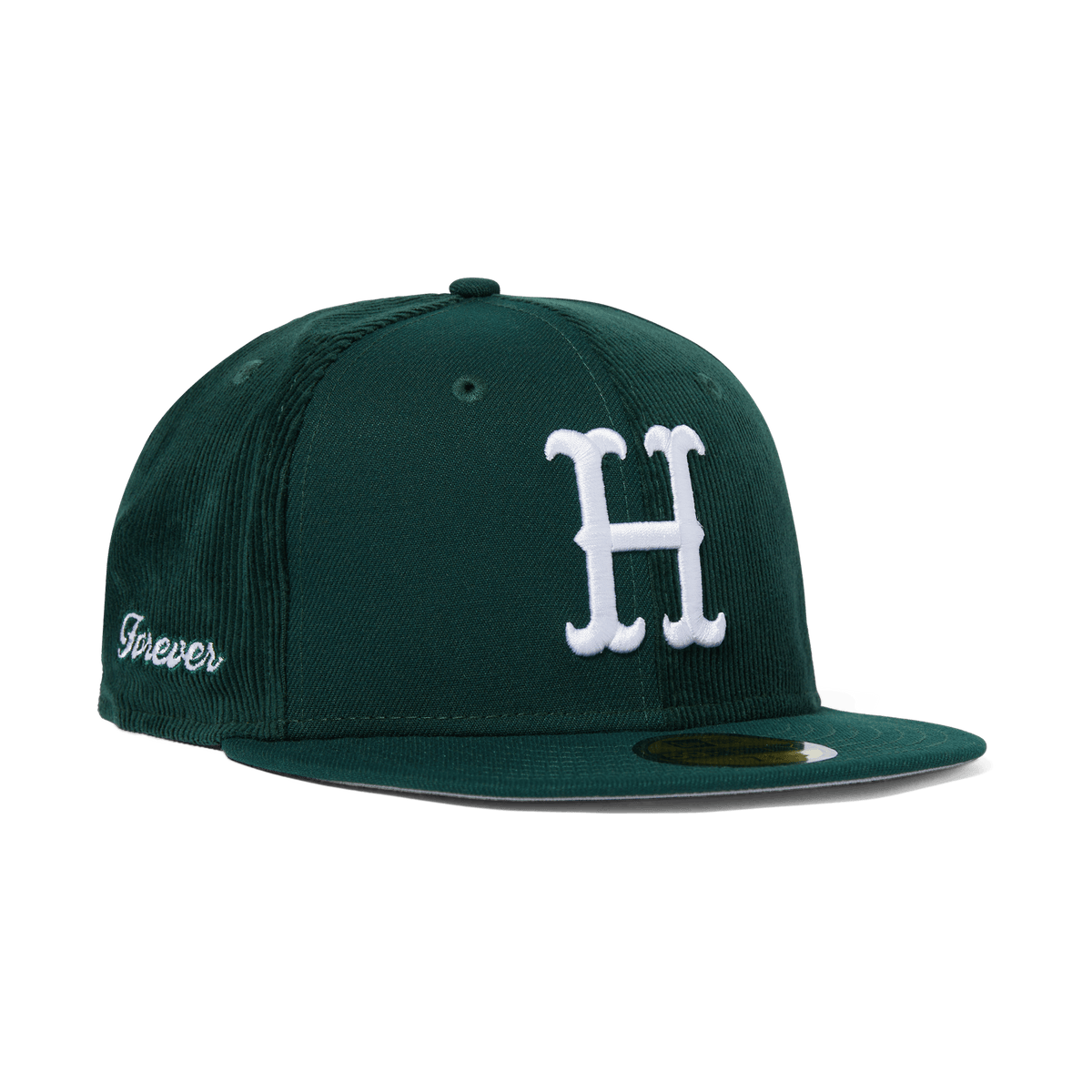 Huf OG Forever Cord New Era Hat in Dark Green Size 7 3 4