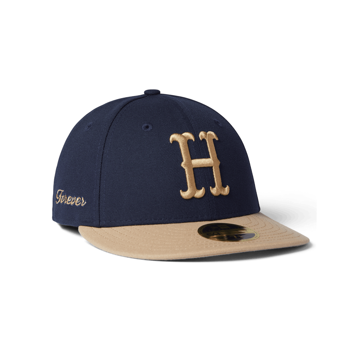 Huf OG Forever Low Pro New Era Hat in Navy Cream Size 7 1 4