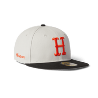 Huf OG H New Era Hat in Ivory Size 7 3 4