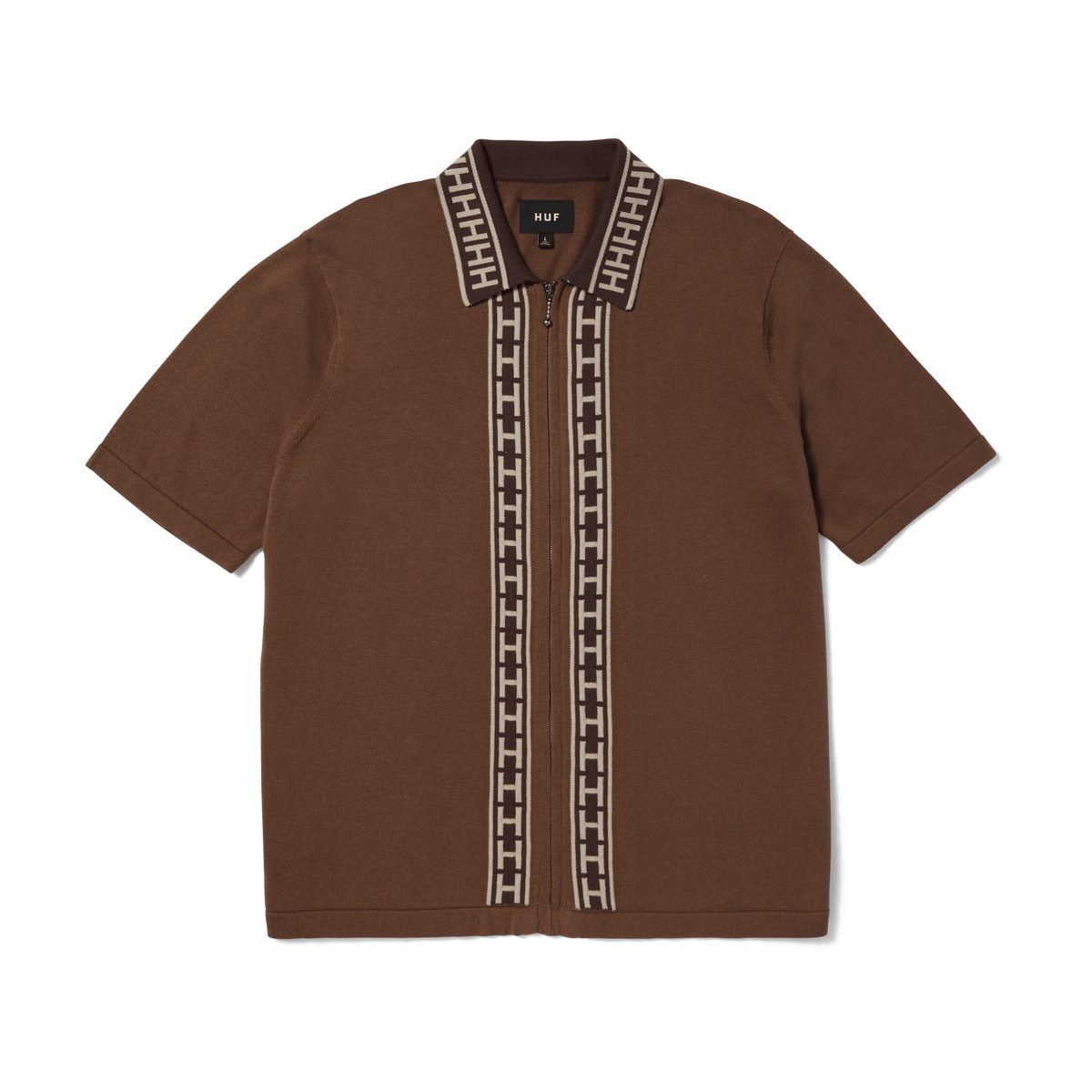 【✨新品✨】UN3D.◎BIG COLLAR FABRIC MIX CT Megablast Jacquard Zip Sweater – HUF Worldwide