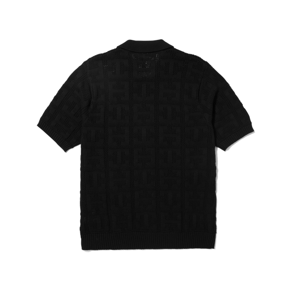 Monogram Jacquard Zip Sweater