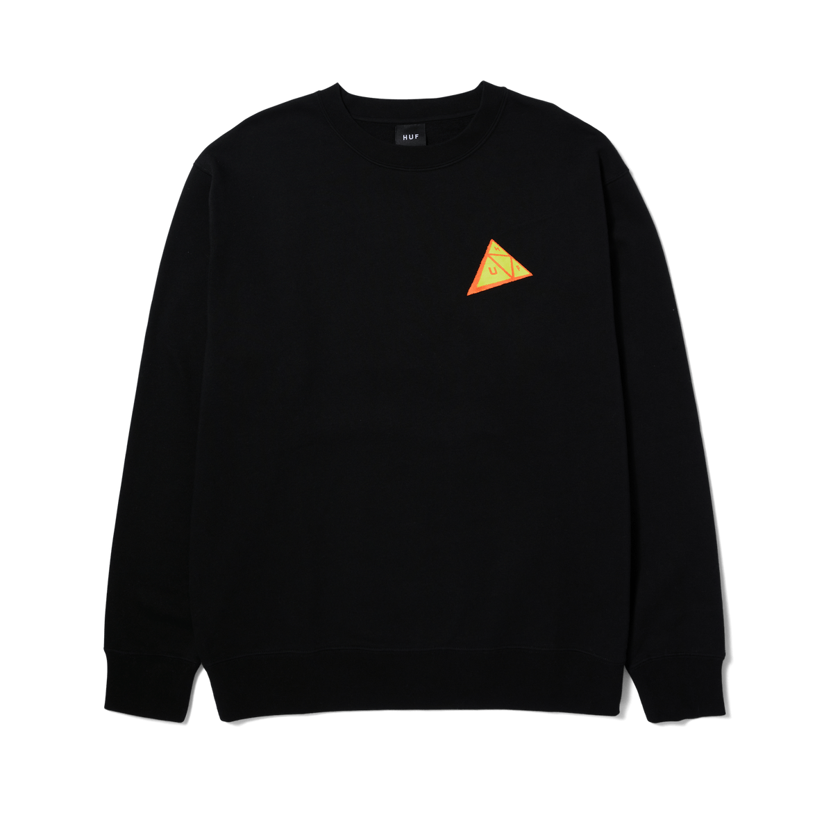 Skewed Triple Triangle Crewneck – HUF Worldwide Skewed Triple Triangle Crewneck – HUF Worldwide